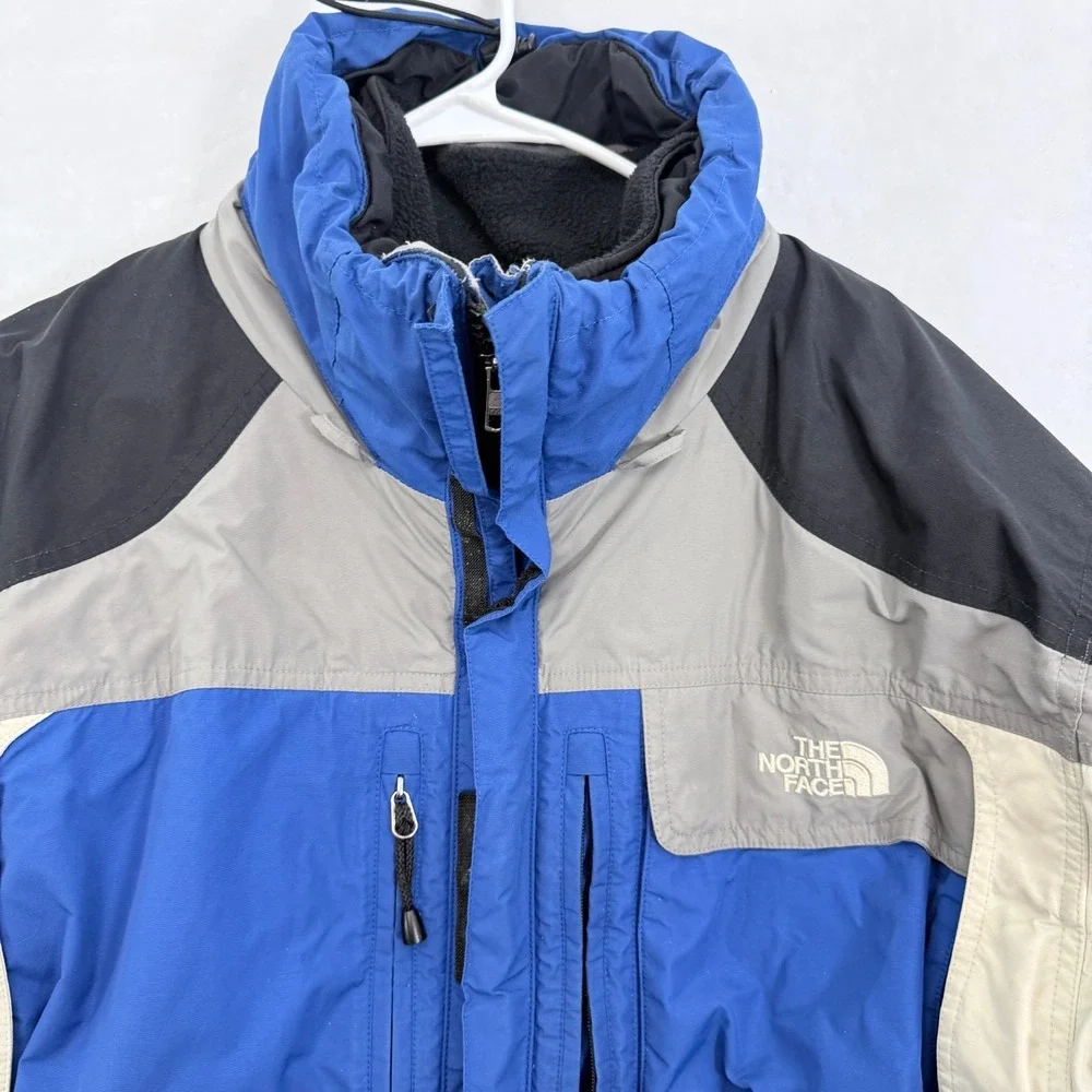 Vintage The North Face Rescue 3 In 1 Jacket Mens XL Blue Full Zip Denali Fleece
